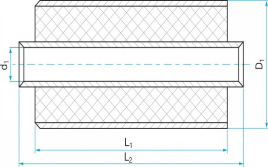 Silentblok valcový - puzdrová pružina 10x22/20(24) - N2