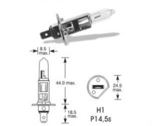 Žiarovka Autolamp 12V H1 55W P14,5s - N2