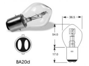 Žiarovka Elta 6V 25-25W BA20d - N2