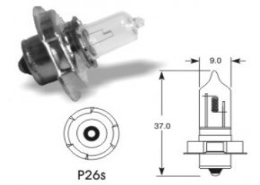Žiarovka Elta 12V 15W P26s Babetta - N2