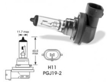 Žiarovka Elta 12V H11 55W PGJ 19-2 - N2
