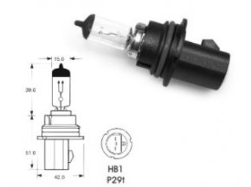 Žiarovka Osram 12V HB1 65/45W P29t 9004 - N2