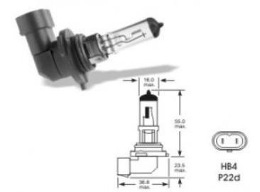 Žiarovka Narva 12V HB4 51W P22d 9006 - N2