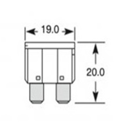 Poistka nožová 15A - N2 - 2