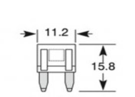 Poistka nožová mini 25A - N2 - 2