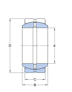 SKF GE 70 ES kĺbové ložisko oceľ/oceľ - N2 - 2