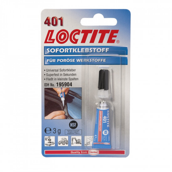 Loctite 401 - 3 g sekundové lepidlo blister - N2
