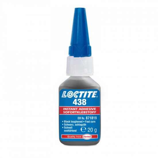 Loctite 438 - 20 g sekundové lepidlo čierne - N2