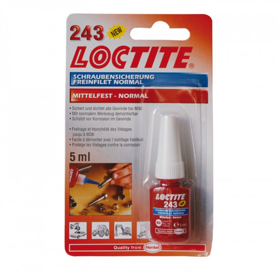 Loctite 243 - 5 ml zaisťovač skrutiek SP - N2