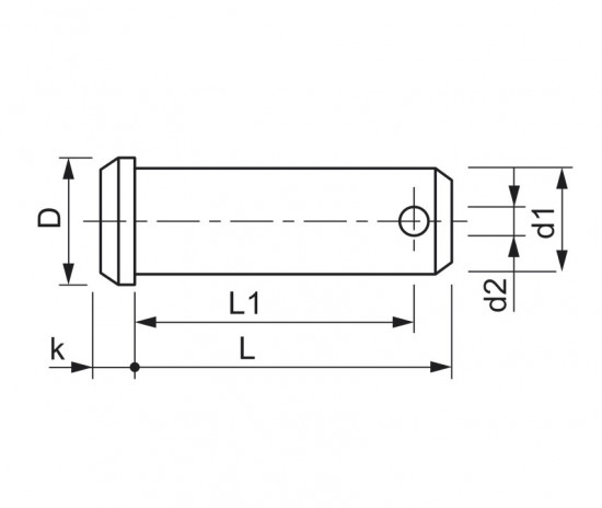 Čap s hlavou DIN 1444B 8x30x26,5x2 pozink - N2 - 2