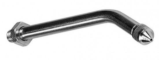 Nadstavec kovový zahnutý 110 mm M10x1 s hrotitou spojkou LUKO M07825 - N2