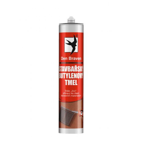 Den Braven Stavbársky butylénový tmel - 310 ml hnedá, kartuša _10104RL - N2