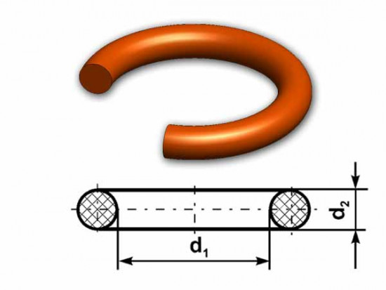 O-krúžok MVQ 70 ShA 3x1,5 Dichtomatik - N2