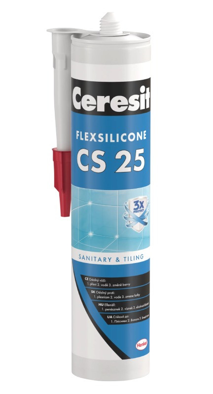 Ceresit CS 25 - 280 ml silikón sanitár antracit - N2