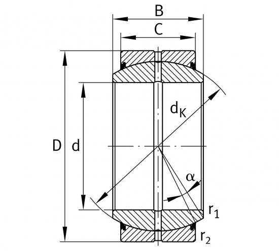 MTM GE 35ES-2RS kĺbové ložisko oceľ/oceľ - N2 - 2