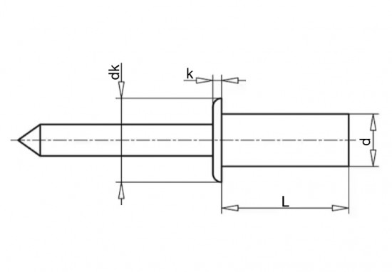 Trhací nit tesniaci AL/ST 4,0x12,7 - N2 - 2