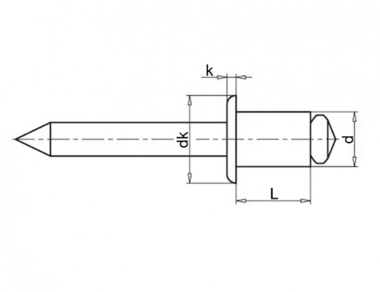 Trhací nit AL/ST 4,0x8 - N2 - 2
