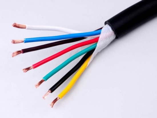 Kábel 6x1 mm+1x1,5 mm sedemfarebný gumová izolácia - N2
