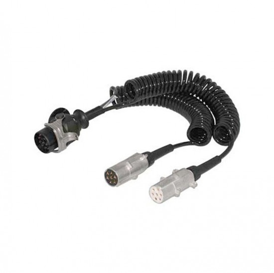 Kábel špirála 24V adaptér z 15P na 2x7P, JAEGER - N2