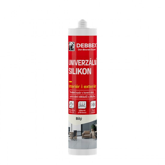 Den Braven Univerzálny silikón - 280 ml biela, kartuša _30122RL - N2