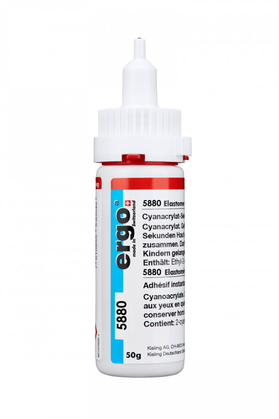 Ergo 5880 - 50 g sekundové lepidlo pevnostné a pružné, čierne - N2