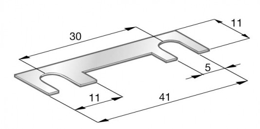 Poistka plech.40A 41mm - N2