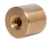 Matica trapézová kruhová ľavý závit DIN 103 Tr28x5 D60xL56 bronz - N1