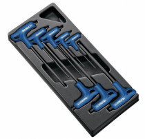 8 dielna sada metrických zástrčných šesťhranných kľúčov s "T" rukoväťou, TONA EXPERT, E121609 - 8dielna - N1