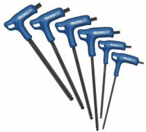 6-dielna sada zástrč.šesťhran.kľúčov s"T"rukoväťou s guľôčkou, TONA EXPERT, E121616 - N1