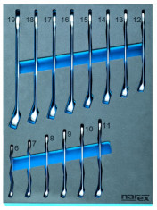 Modul očkoplochých kľúčov 6-19mm/14dielov DIN 3113, NAREX-MODUL, M 230406.614 - DIN3113 - N1