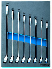Modul očkoplochých kľúčov 20-30mm/8dielov DIN 3113, NAREX-MODUL, M 230406.608 - DIN3113 - N1