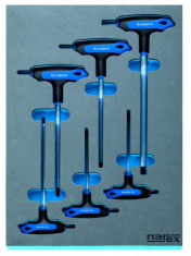 Modul imbus kľúčov s T rukoväťou 2-8mm/6dielov, NAREX-MODUL, M 6-dielov T-imbusy - N1