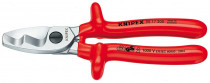 KNIPEX 95 17 200 Káblové nožnice s dvojitým britom 200 mm VDE izolácia - N1