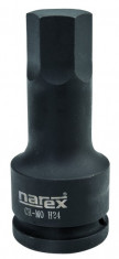 Hlavica zástrčná 1/2" 6-ti hranná 78mm CrMo, NAREX HL-1/2" /6hr/, 10mm-3304L710H - N1