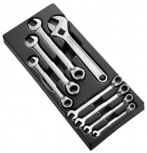 Modul so 7 račňovými a nastaviteľným kľúčom, TONA EXPERT, E111100 - N1