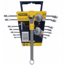 Súprava račňových očkoplochých kľúčov ACELATOR 8-dielna, STANLEY, 4-89-997 - N1