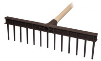 Hrable PVC s násadou na seno - N1
