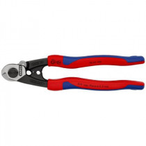 KNIPEX 95 62 190 Nožnice na drôtené lanká kované, viaczložkové návleky, 190 mm - N1