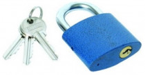 Zámok visiaca liatina modrý 38 - N1