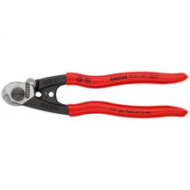 KNIPEX 95 61 190 Nožnice na drôtené laná do 5 mm, potiahnuté plastom, leštené - N1