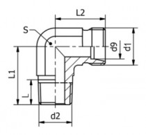 Hrdlo LHCR2 8L R1/4" - M14x1,5 - N1