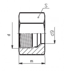 Matica prevlečná M2 42L M52x2 - N1