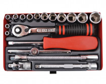 Súprava hlavíc TS19M 1/4", 4-14, metrický - 19.dielna sada Kennedy - N1