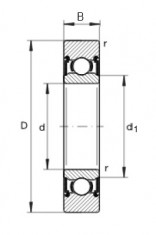 INA LR 205-X-2RSR ložisková kladka - N1