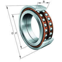 FAG BAX 85-F-T-P4S-DBL guľkové ložisko s kosouhlým stykom - N1