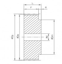 Remenica 72 3M 15 optibelt ZRS s predvŕtanou dierou - N1