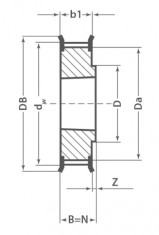 Remenica TB 38 8MDC 12 optibelt ZRS DC na Taper Lock - N1