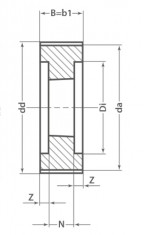 Remenica TB 80 8MDC 62 optibelt ZRS DC na Taper Lock - N1