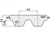 Remeň ozubený 390 S5M 250 optibelt STD - N1