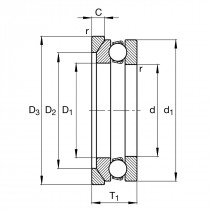 FAG 53330-MP axiálne guľkové ložisko - N1